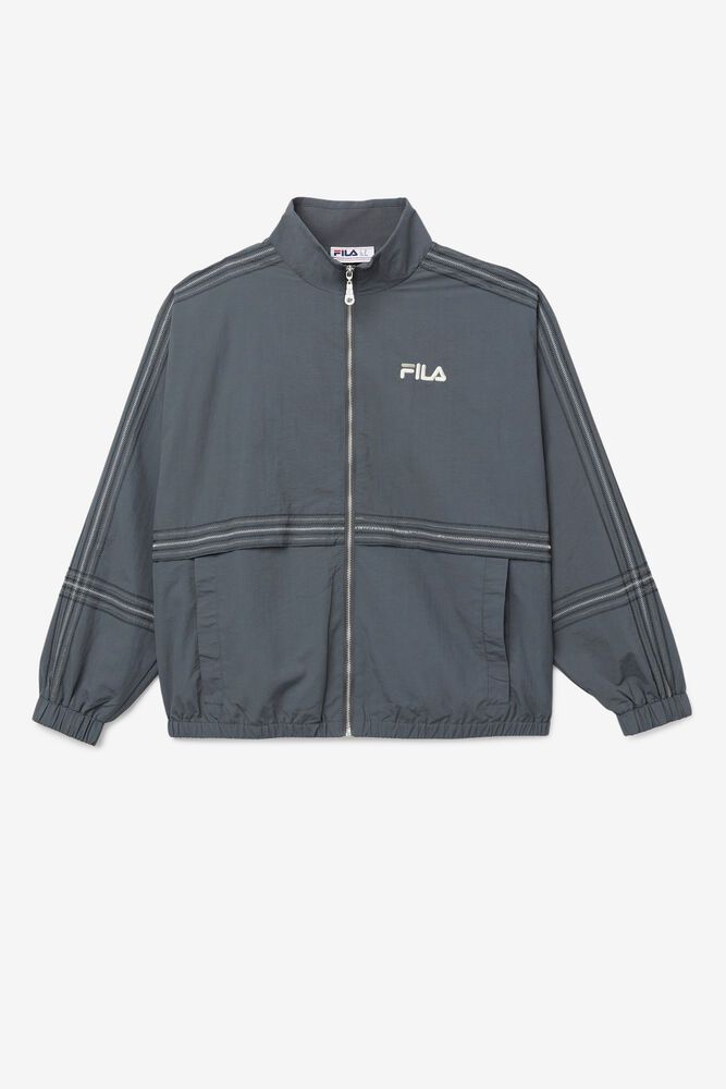 Fila Jacket Allen Wind Mens Grey - India BHJ-523867